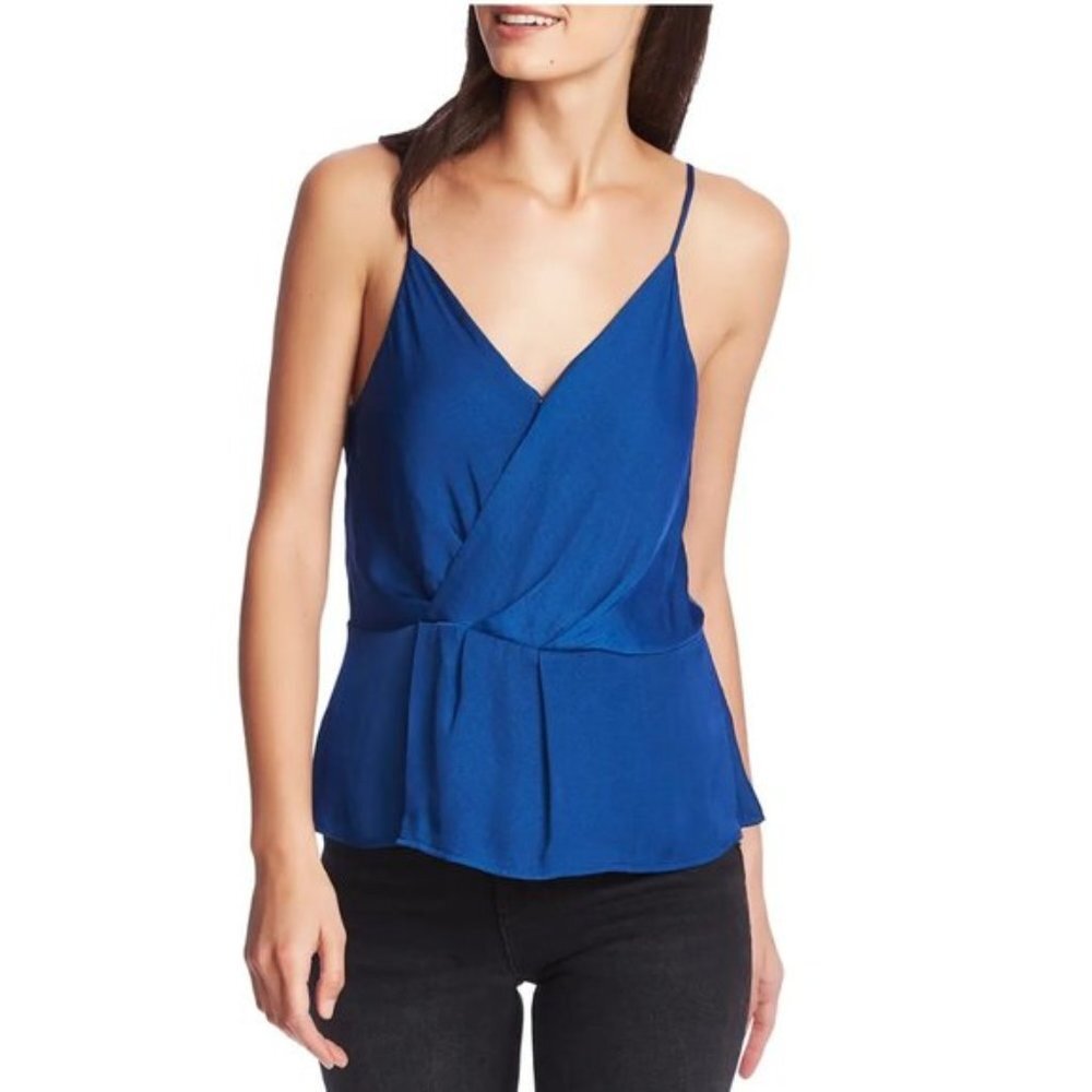 1.state Wrap Front Rumple Satin Camisole